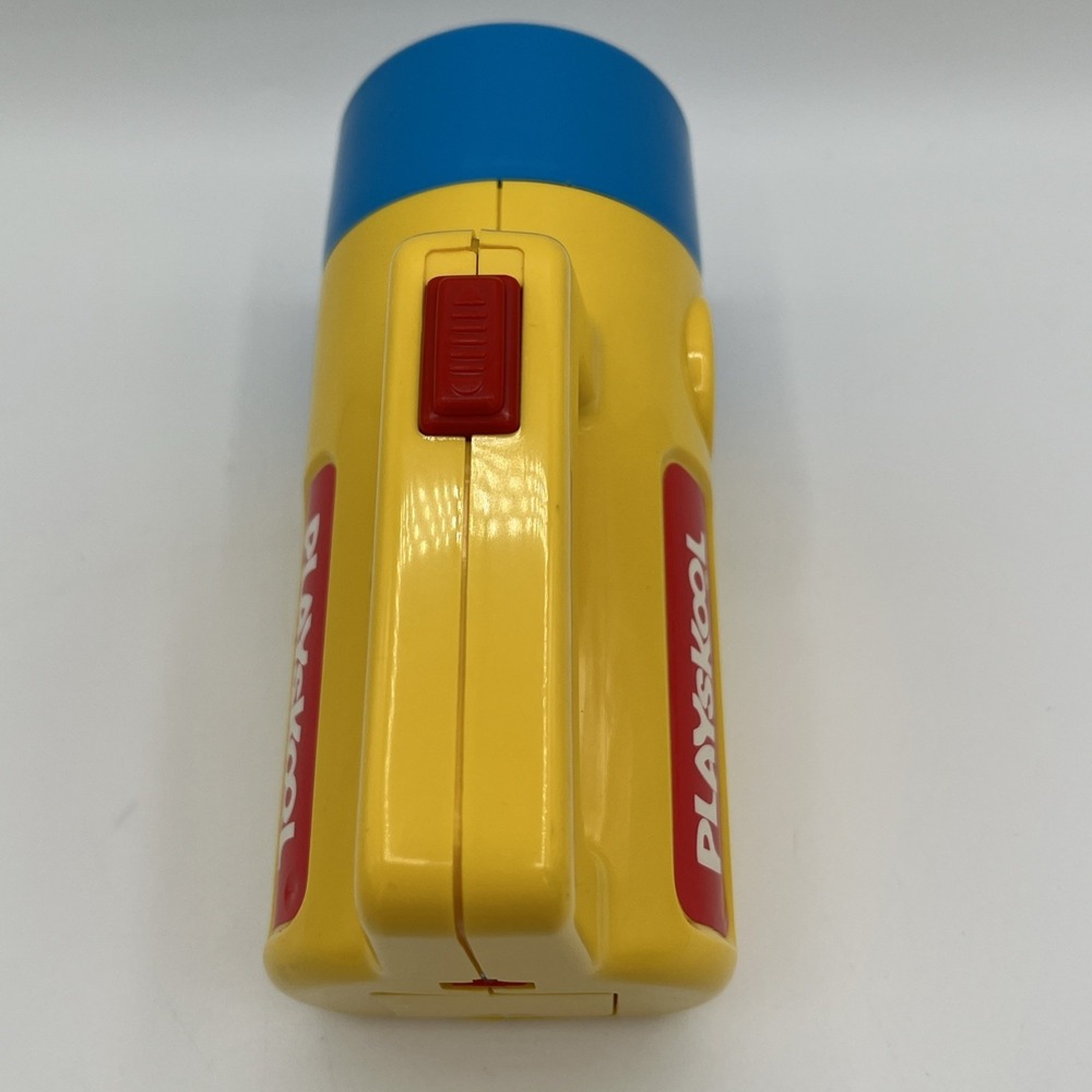 Vintage Playskool Kids Flashlight 1988 Working Red & Green Clear Filter Lenses - Picture 6 of 15